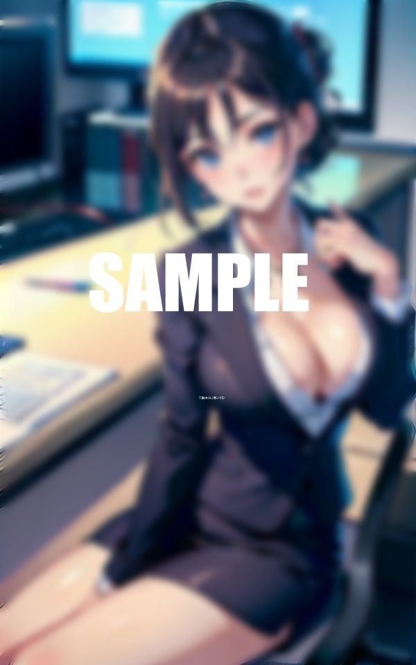 サンプル画像3:やりたがりの巨乳美女OLたちエロカワイイ彼女たちの誘惑(AI美女LABO.10) [d_568679]