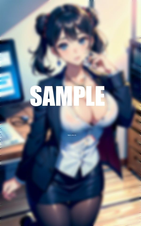 サンプル画像4:やりたがりの巨乳美女OLたちエロカワイイ彼女たちの誘惑(AI美女LABO.10) [d_568679]