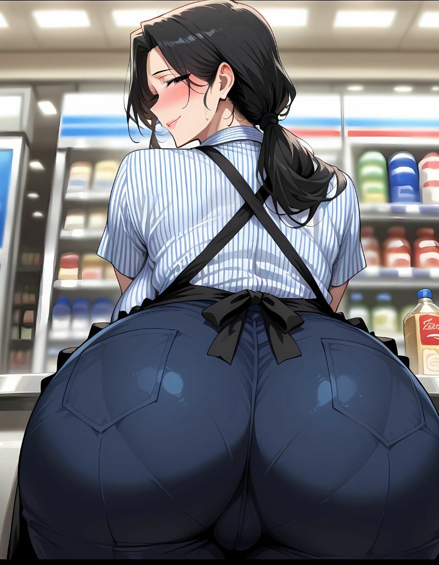 コンビニのパート爆乳奥様に催●かけて、汗だく種付けセックス 画像1
