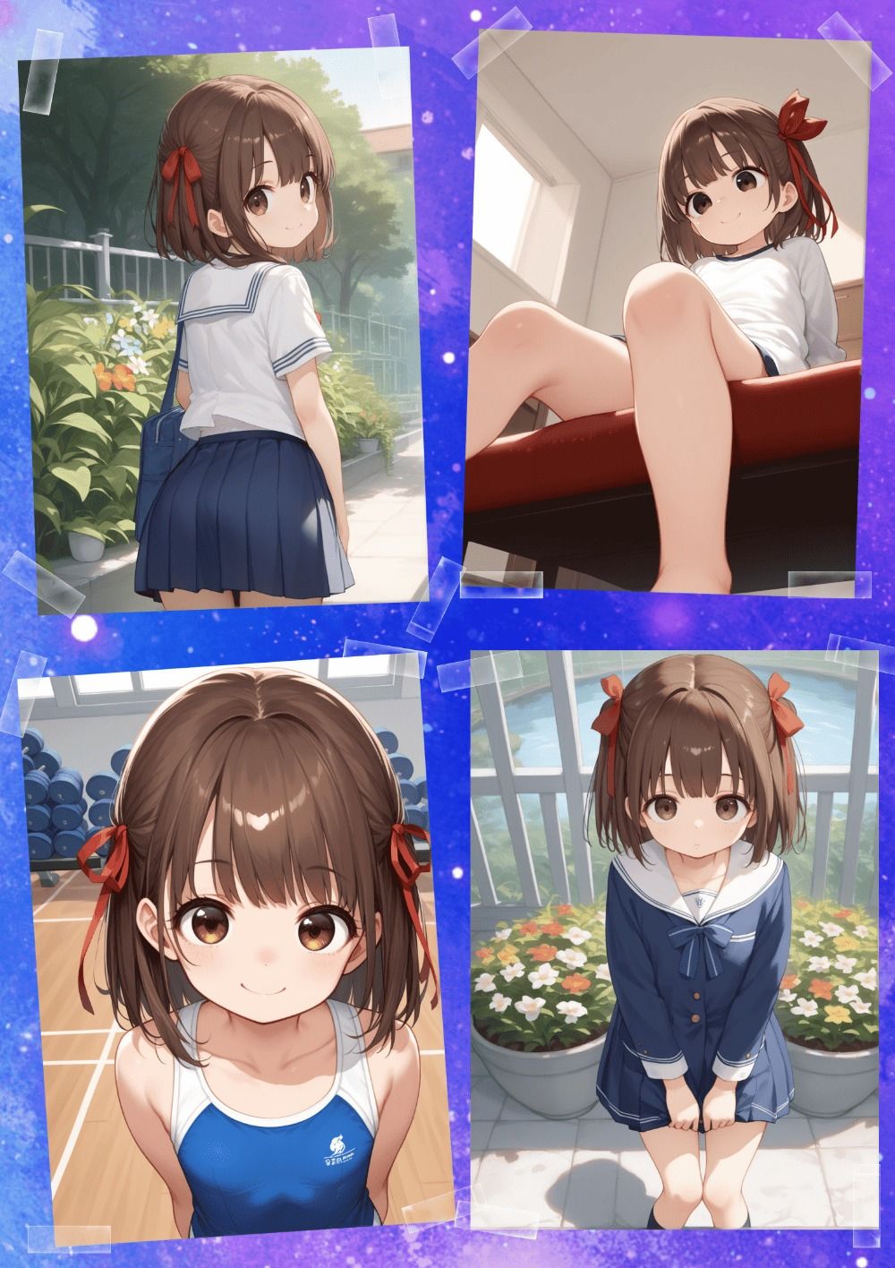 サンプル画像2:東京桜女学園 A組 プロフィール帳(官能処) [d_568830]