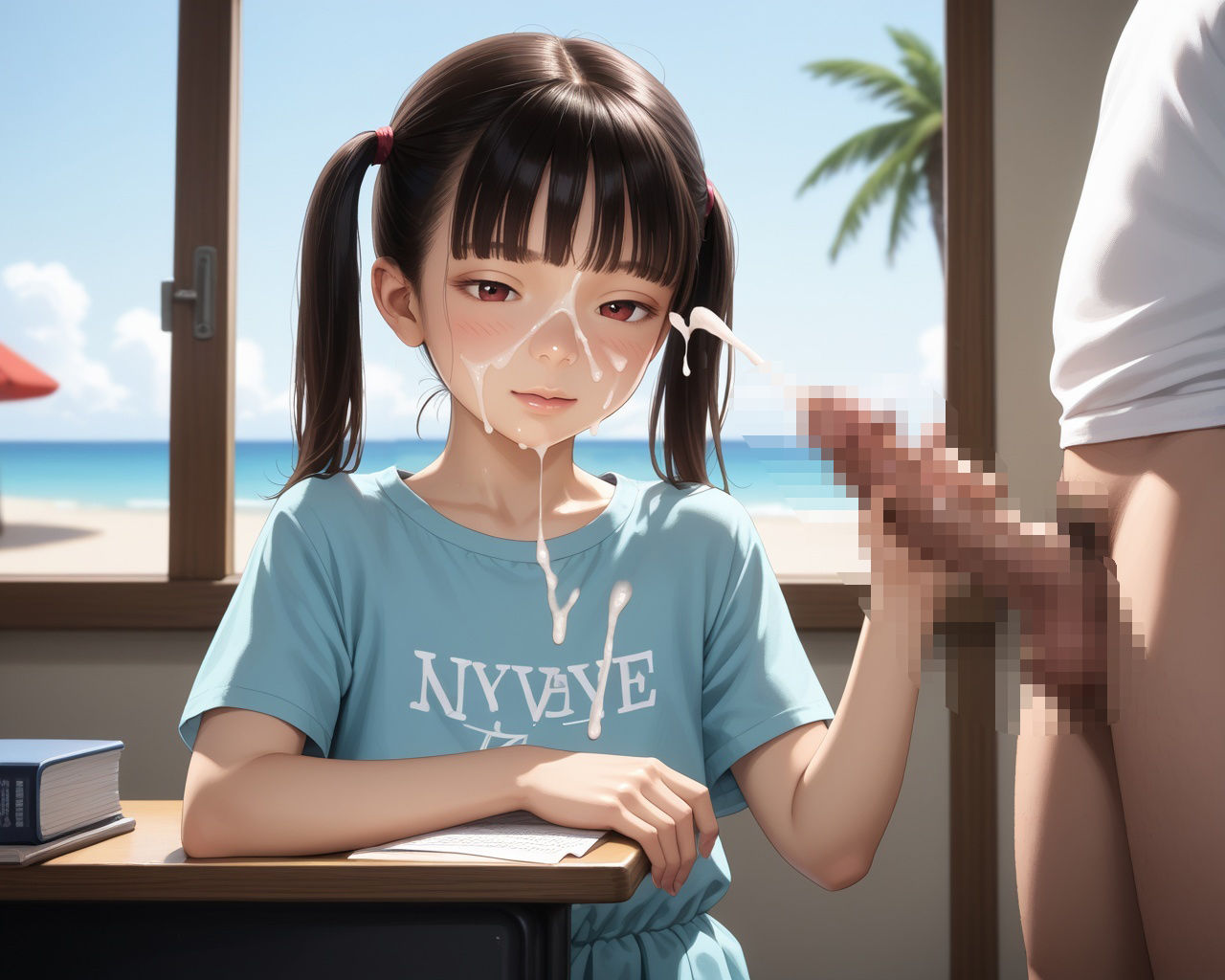 サンプル画像6:ちっぱい少女天国〜秘島編〜(あめりかん極太ロリロリそーせーじ) [d_568877]