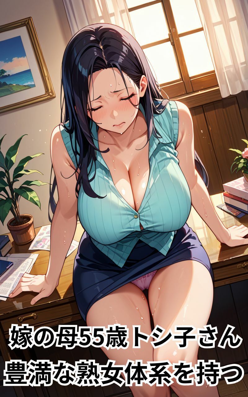 サンプル画像1:人妻の膣奥に連続中出し〜若い絶倫チ●ポに発情した爆乳義母〜(むいむい) [d_568923]