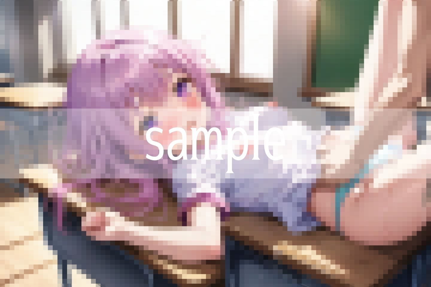 M字で机待機...貧乳処女の群れはもうぐちょぐちょです 画像9
