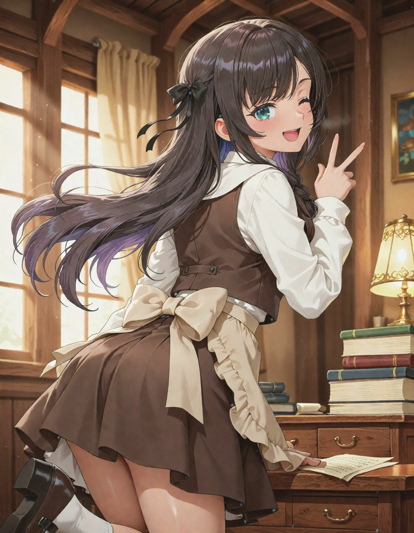 残業嫌いな村娘 定時帰りでセックス三昧 画像1