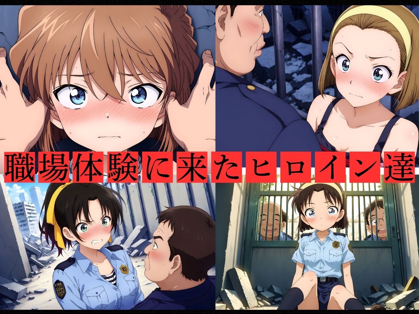 サンプル画像1:キモおじ軍団に監禁レ●プされたヒロイン達(極悪非道〜キモおじ軍団〜) [d_569071]