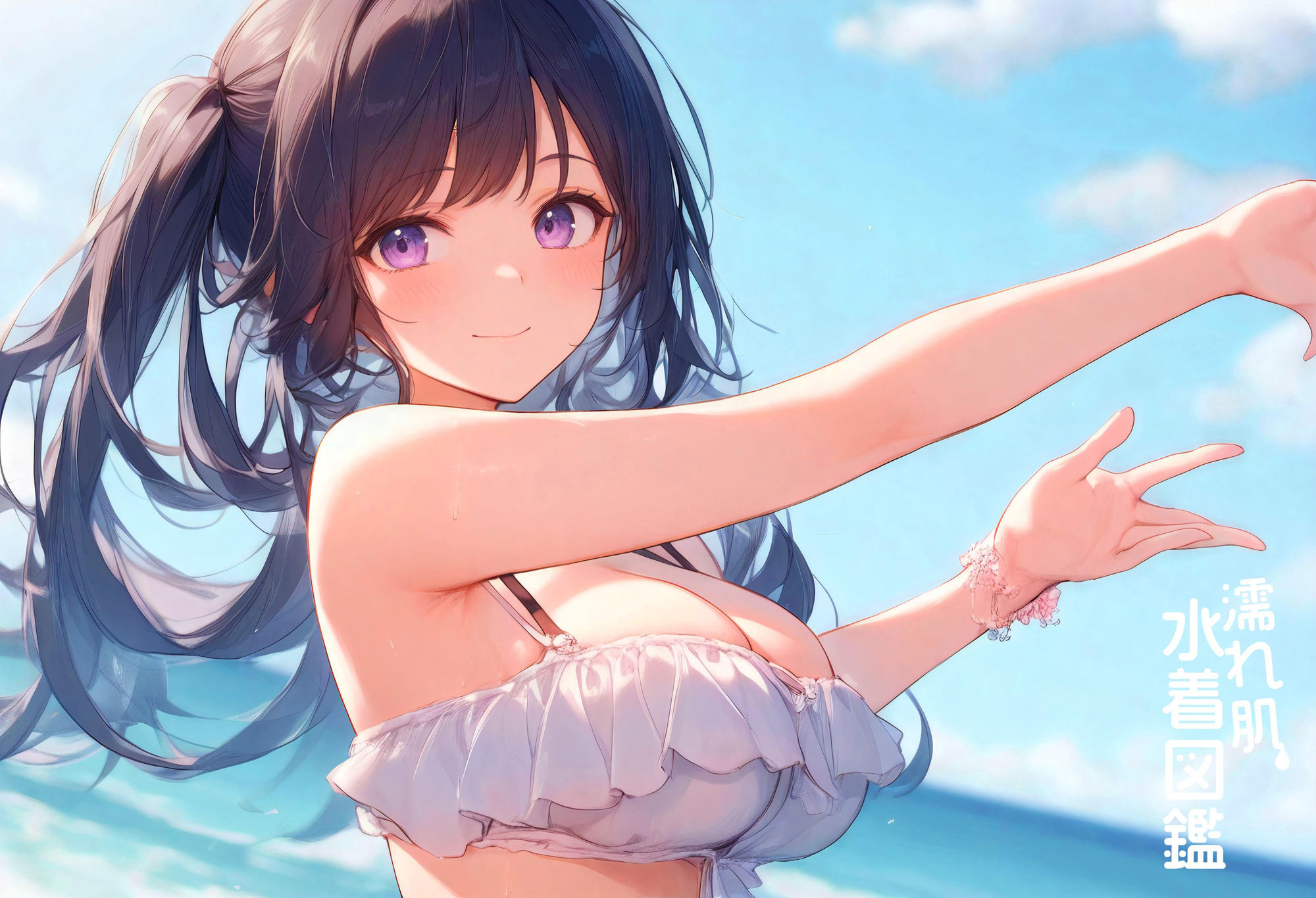 【4K超高画質】濡れ肌水着図鑑 - 美少女編 - 画像1