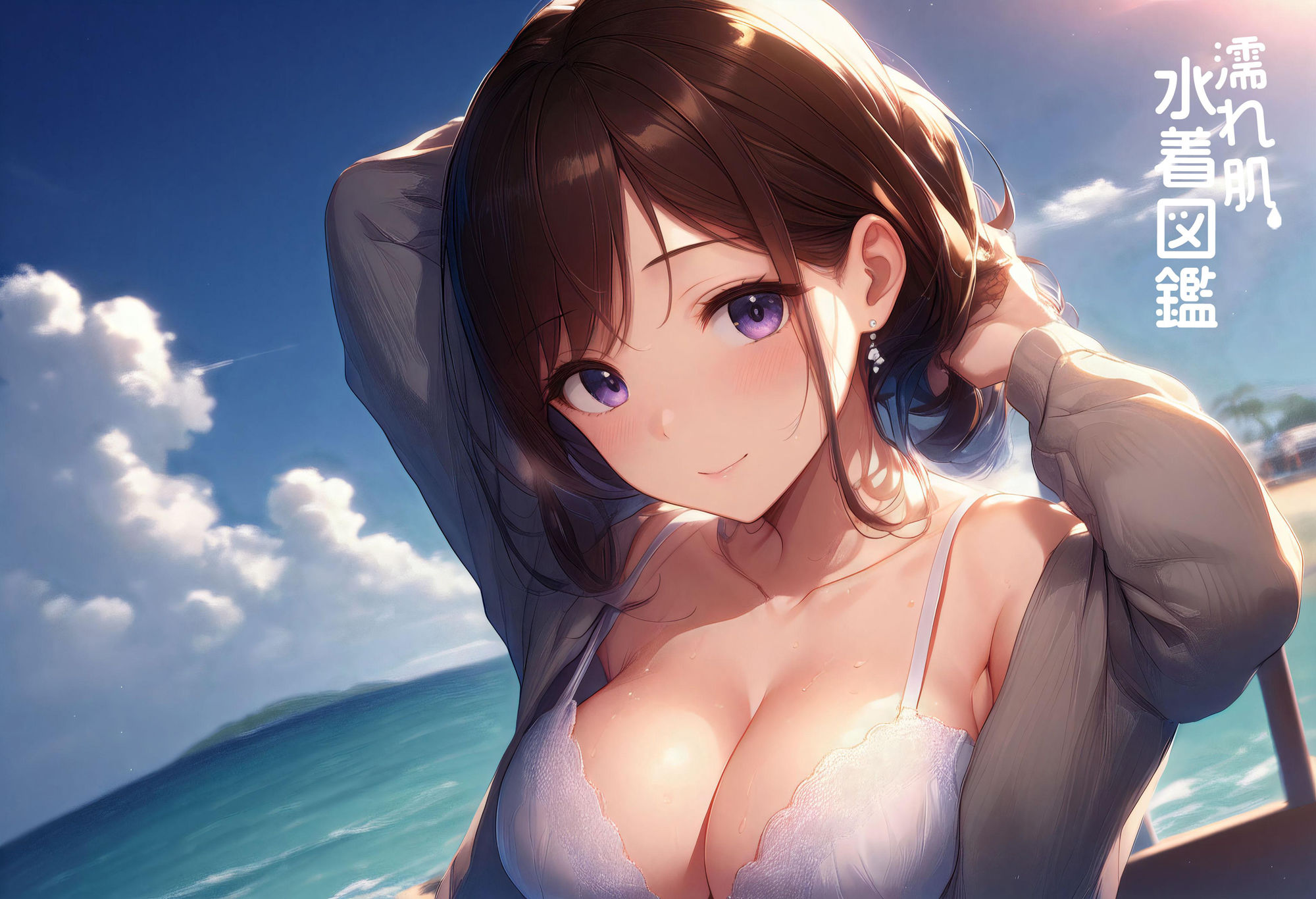 【4K超高画質】濡れ肌水着図鑑 - 若妻編 - 画像10