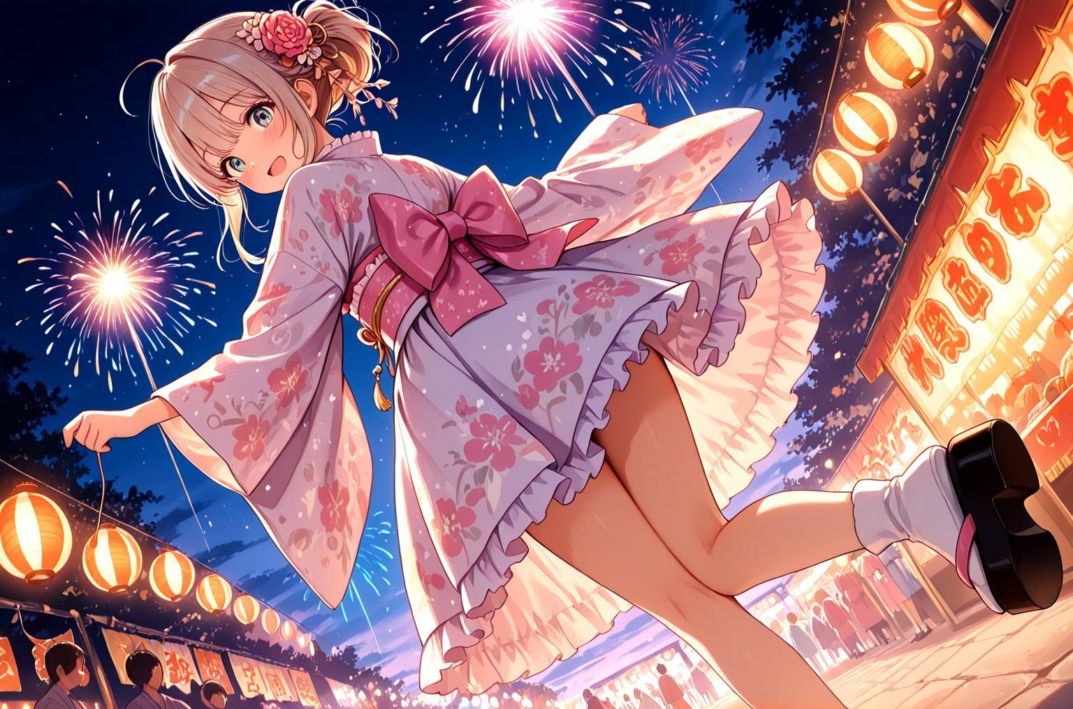 サンプル画像2:ミックスガールズコレクション  和服ミニスカ衣装のご当地美少女アイドルとえちえち打ち上げセックス(えちえち) [d_569098]