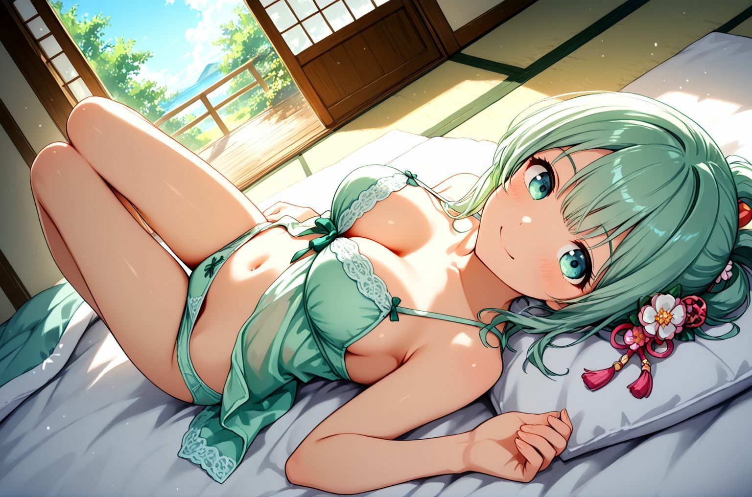 サンプル画像6:ミックスガールズコレクション  和服ミニスカ衣装のご当地美少女アイドルとえちえち打ち上げセックス(えちえち) [d_569098]