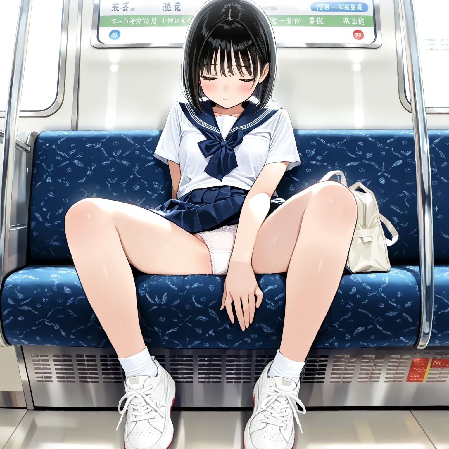 サンプル画像4:電車内パンチラ(はなはな出版) [d_569138]