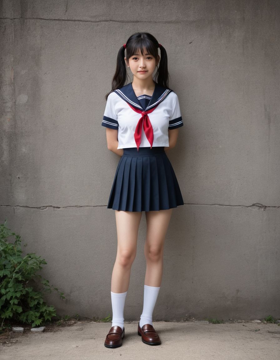 開脚女子校生5 緊縛ツインテール編 緊縛体験会のはずが、アソコ丸出しにされました 画像1