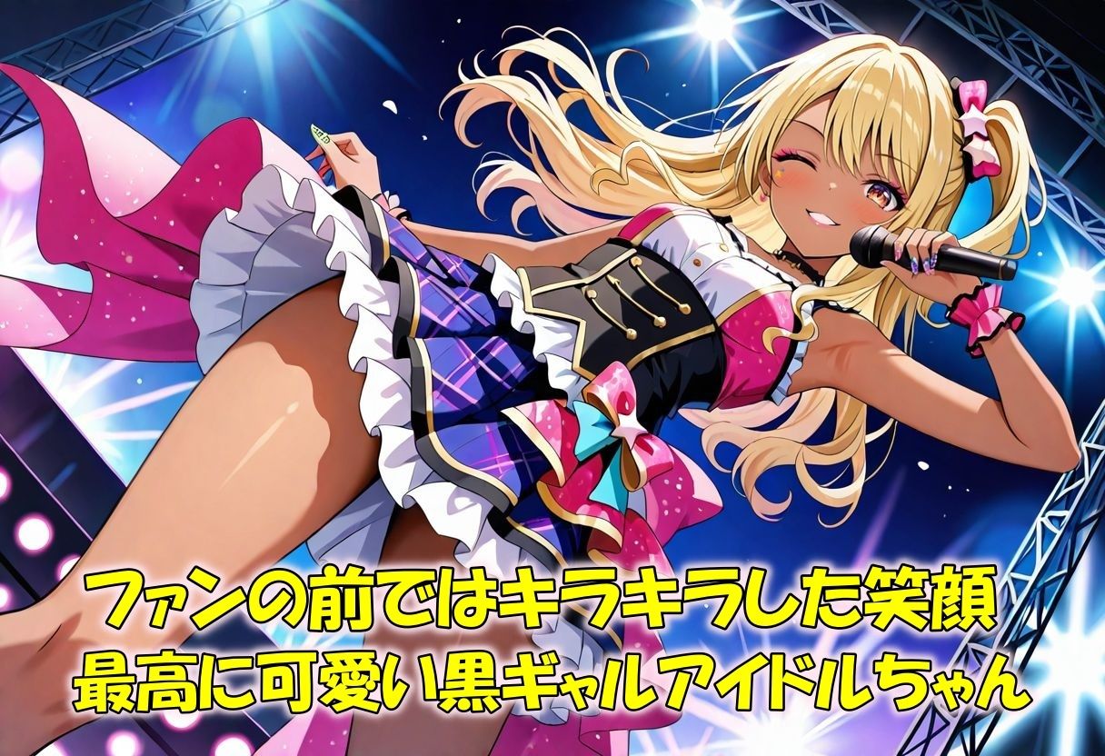 隠しきれない不良性癖 地下アイドル黒ギャルの堕落日誌 画像1