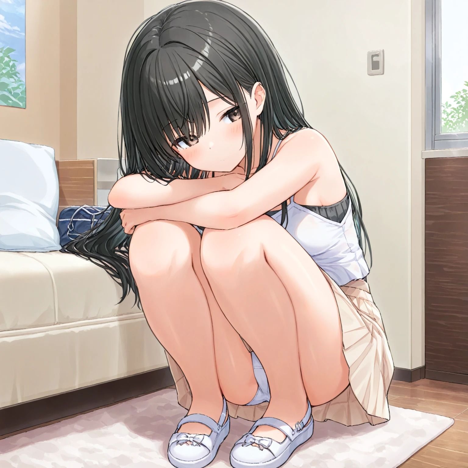 しゃがみパンチラ 画像2