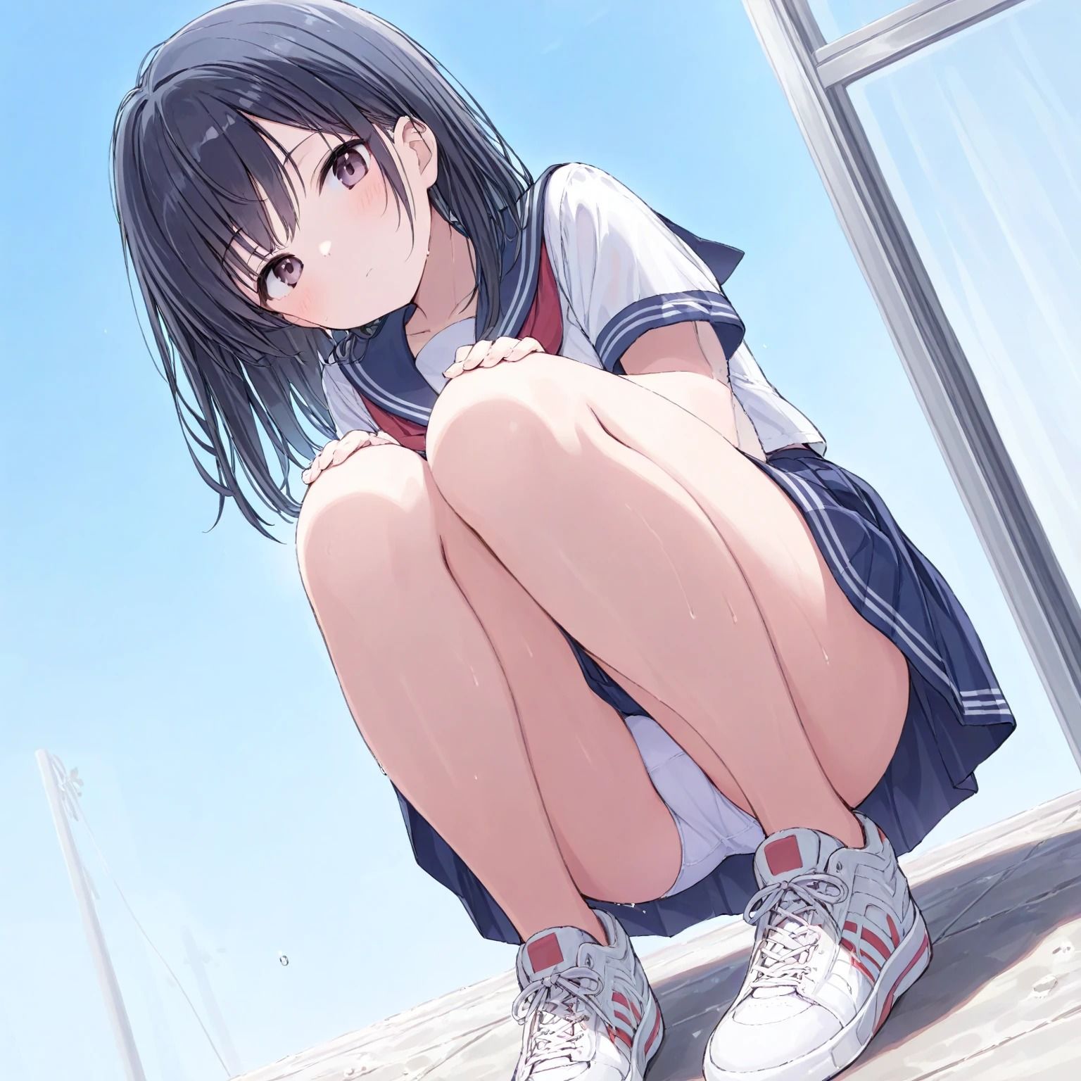 しゃがみパンチラ 画像3