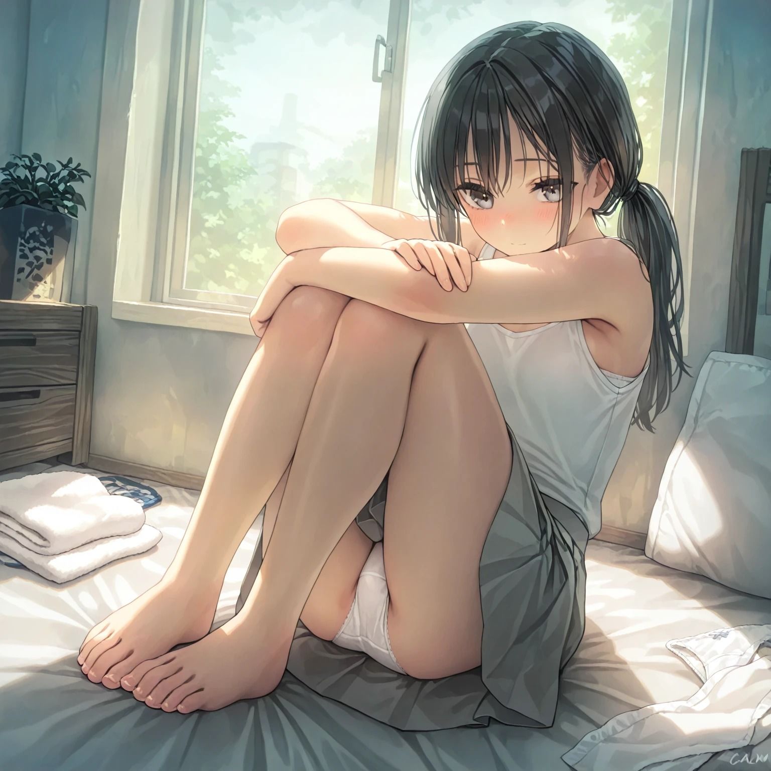 しゃがみパンチラ 画像4