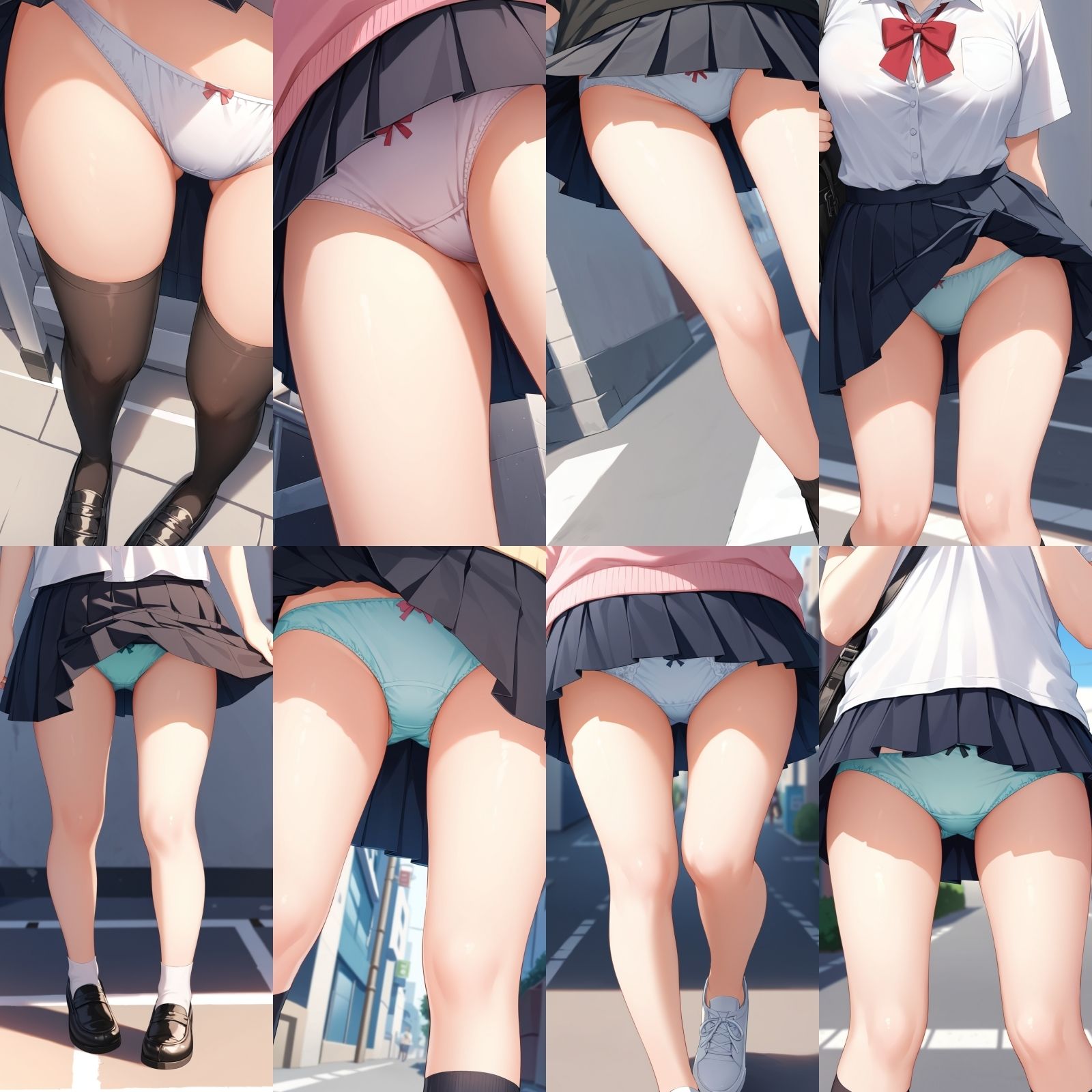 サンプル画像2:野外パンチラ盗撮2【500枚】(女子高生) [d_569214]