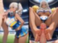 爆乳黒ギャルチアガール！スタジアムでやりたい放題！