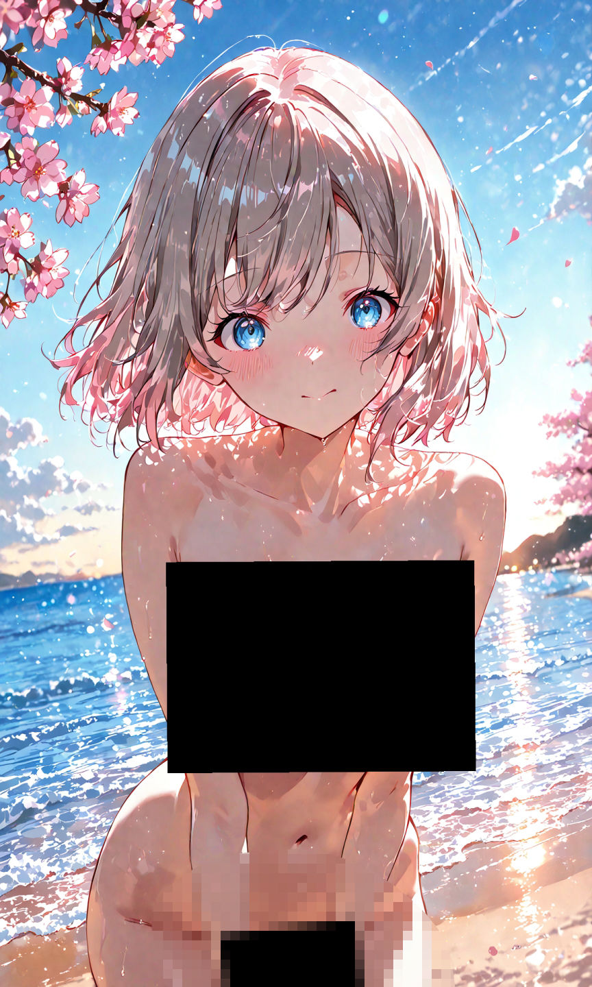 渡辺曜ちゃんのえっちな写真集〜春の晴れた朝の海編〜 画像1