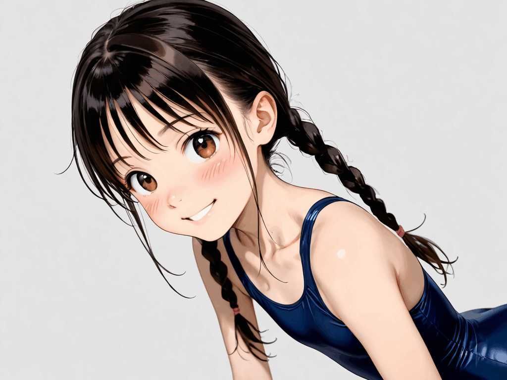 スクール水着の女の子 OS 画像1