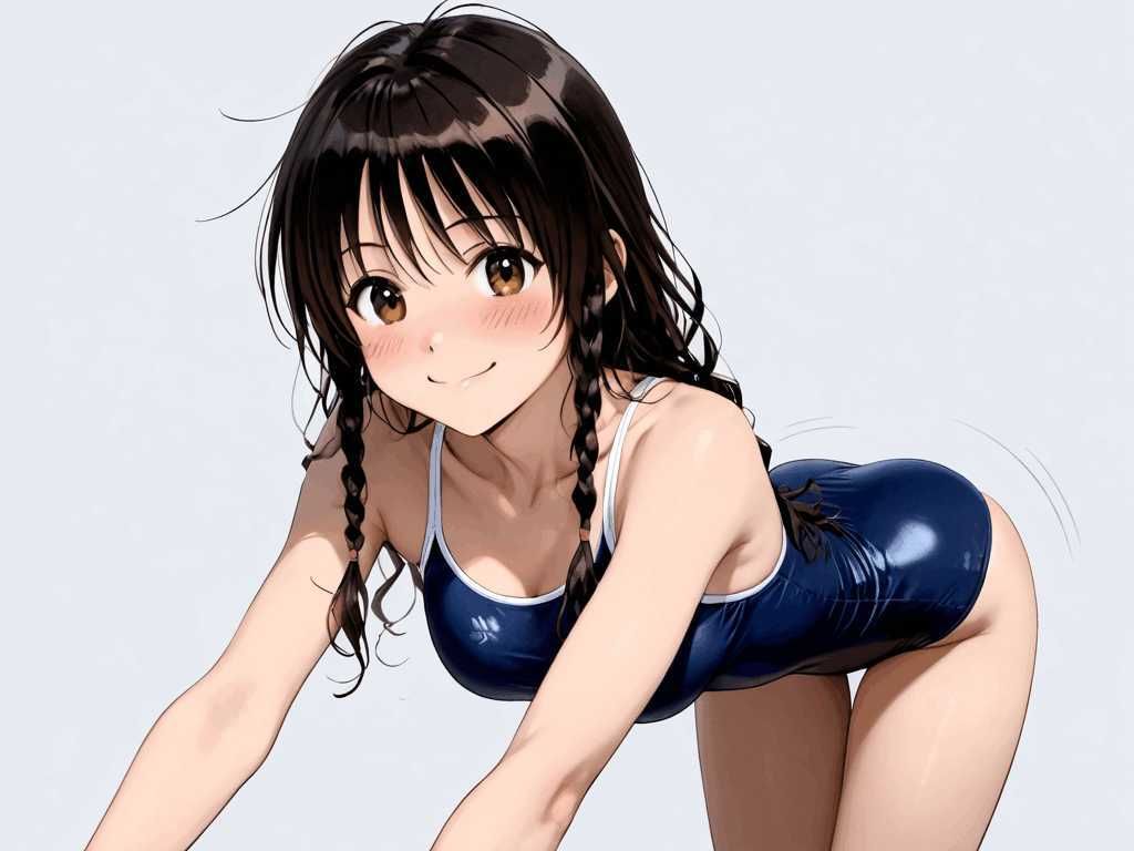 スクール水着の女の子 OB 画像1