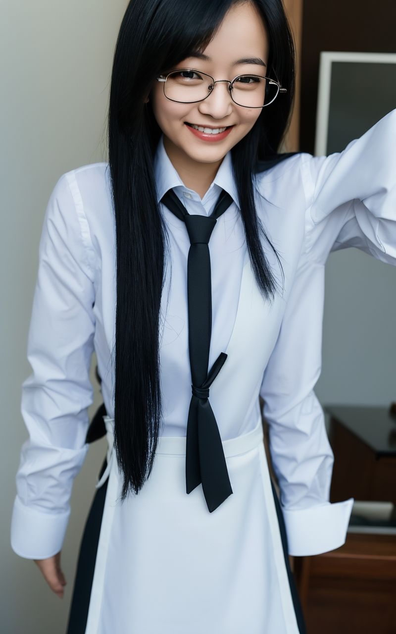 サンプル画像5:AI美女写真集┃眼鏡美人(AI美女写真集┃清楚な大人) [d_569542]