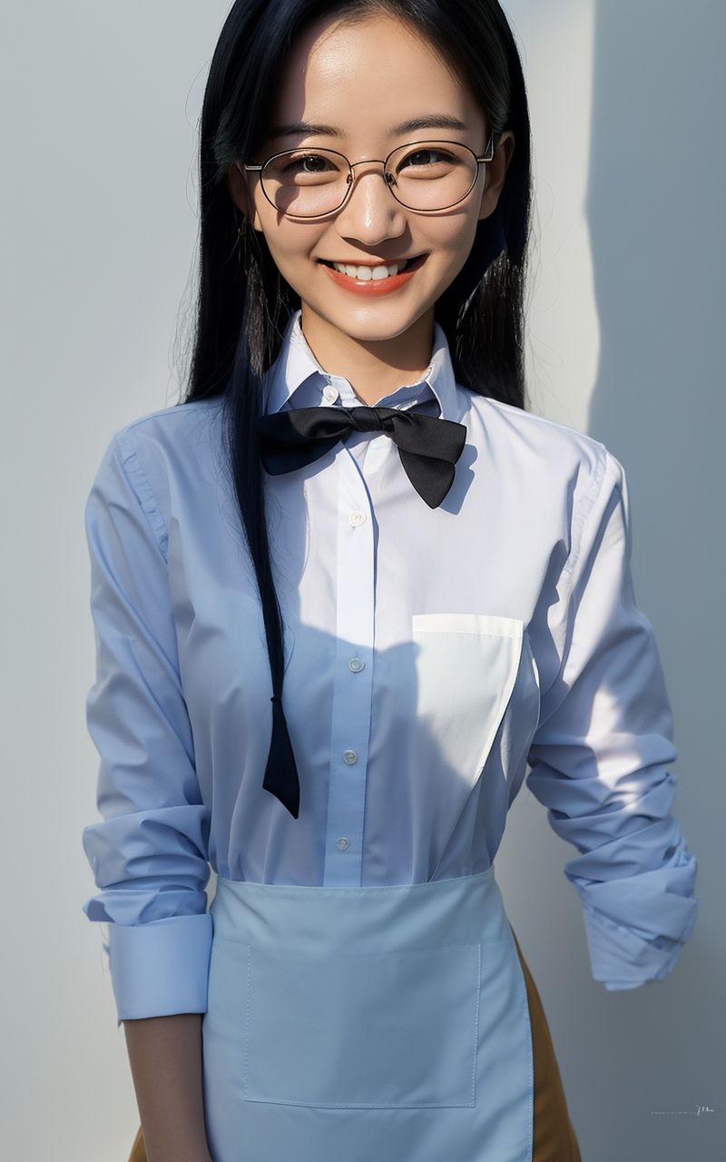 サンプル画像6:AI美女写真集┃眼鏡美人(AI美女写真集┃清楚な大人) [d_569542]