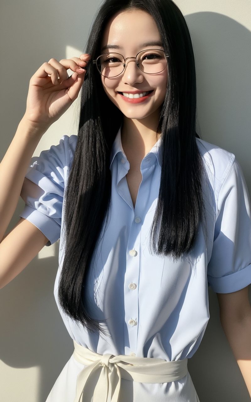 AI美女写真集┃眼鏡美人 画像8