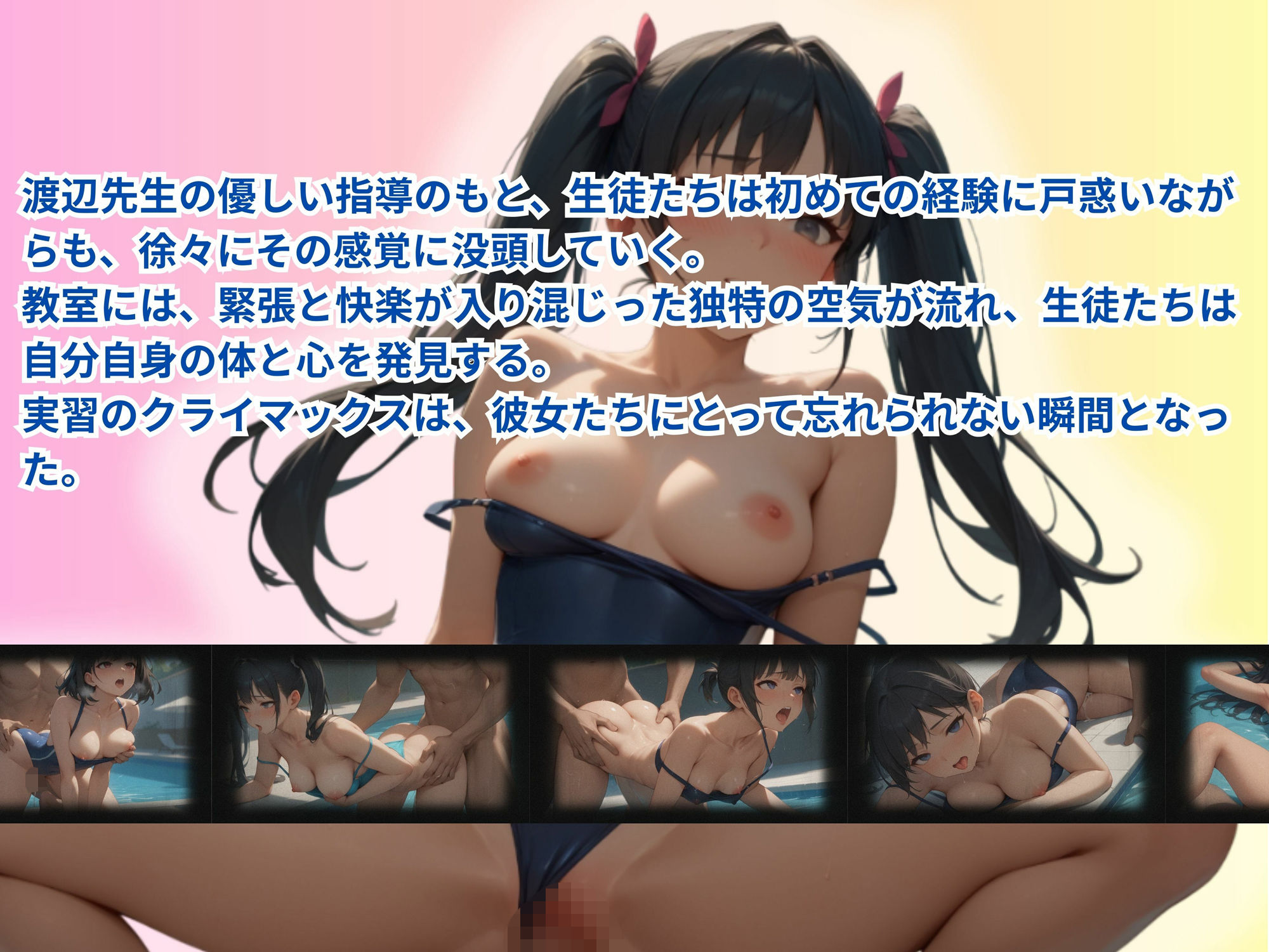 【エロ漫画】実践的性教育は必修科目7