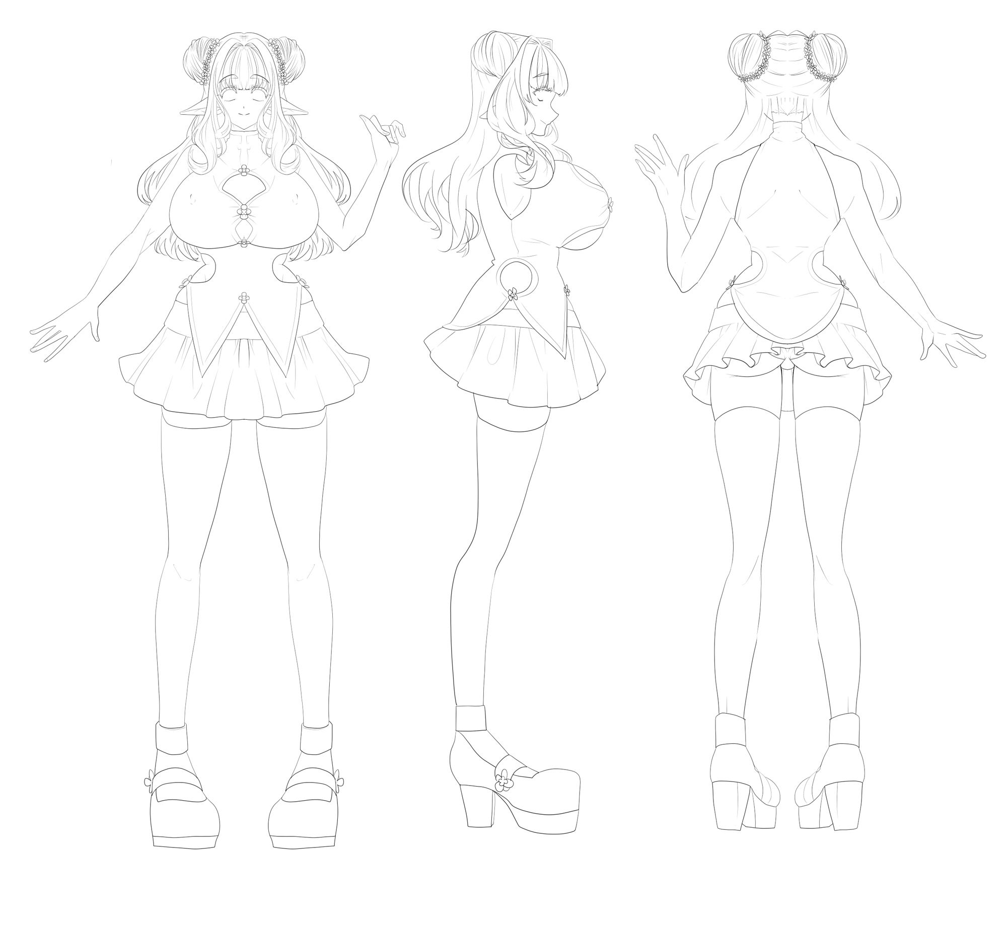 サンプル画像2:【おまけ高画質版R18過去イラスト3点同梱】サークル看板娘「ぽよみ」と「まにあ」の設定画 高画質ver.(ぽよみ☆まにあっくす) [d_569658]