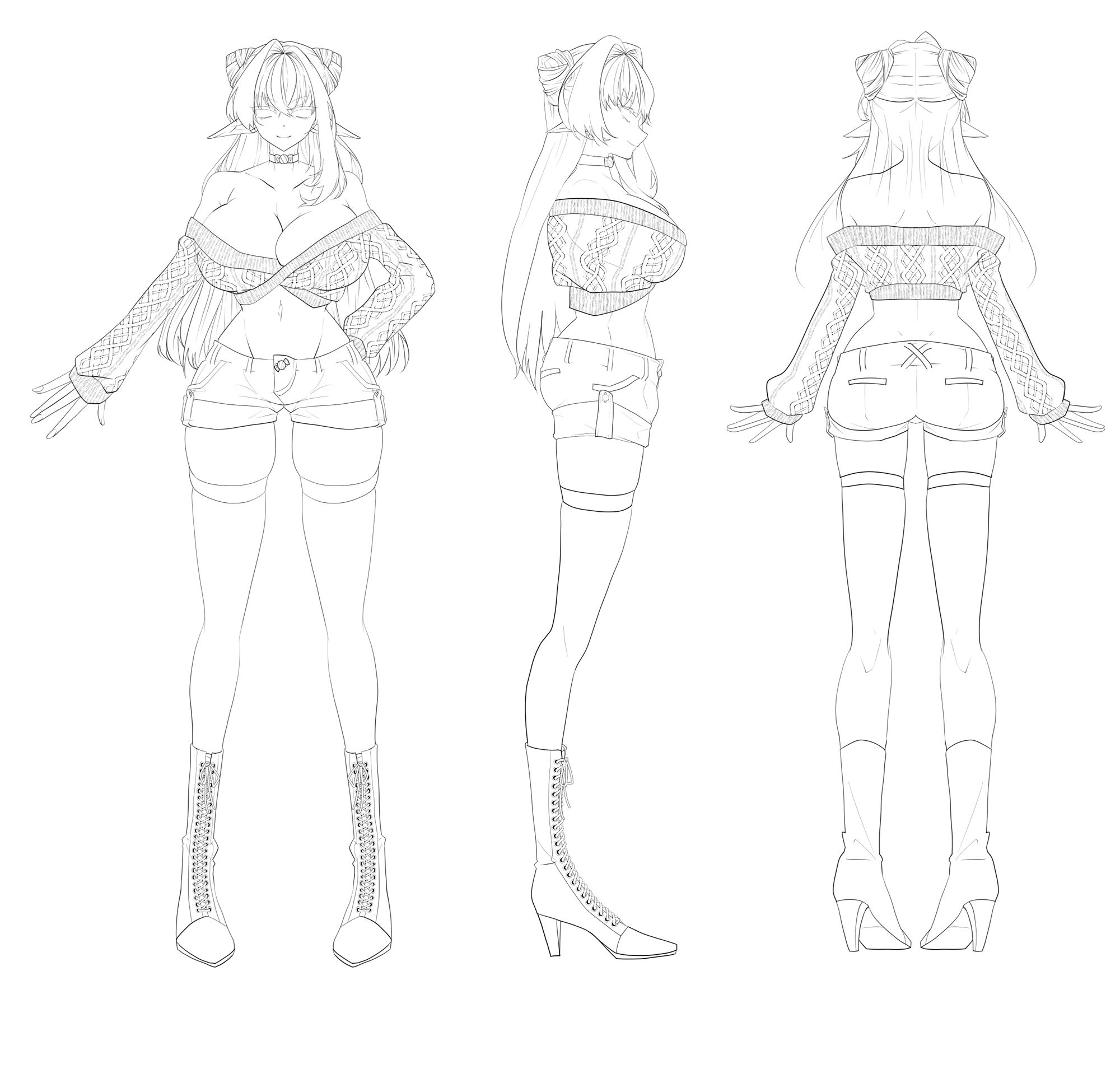 サンプル画像3:【おまけ高画質版R18過去イラスト3点同梱】サークル看板娘「ぽよみ」と「まにあ」の設定画 高画質ver.(ぽよみ☆まにあっくす) [d_569658]