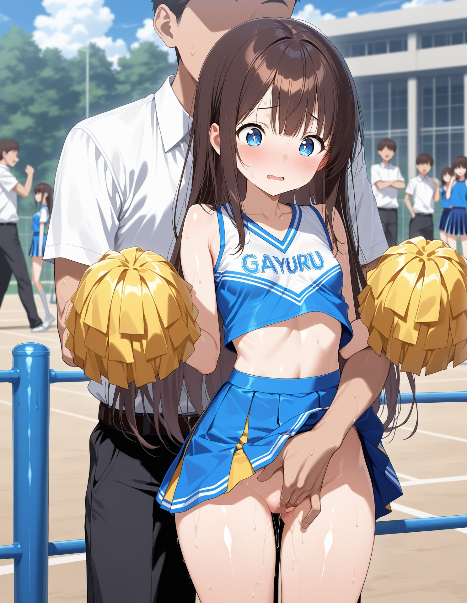 サンプル画像1:チア少女にいたずらしてみる(生はむ少女) [d_569665]