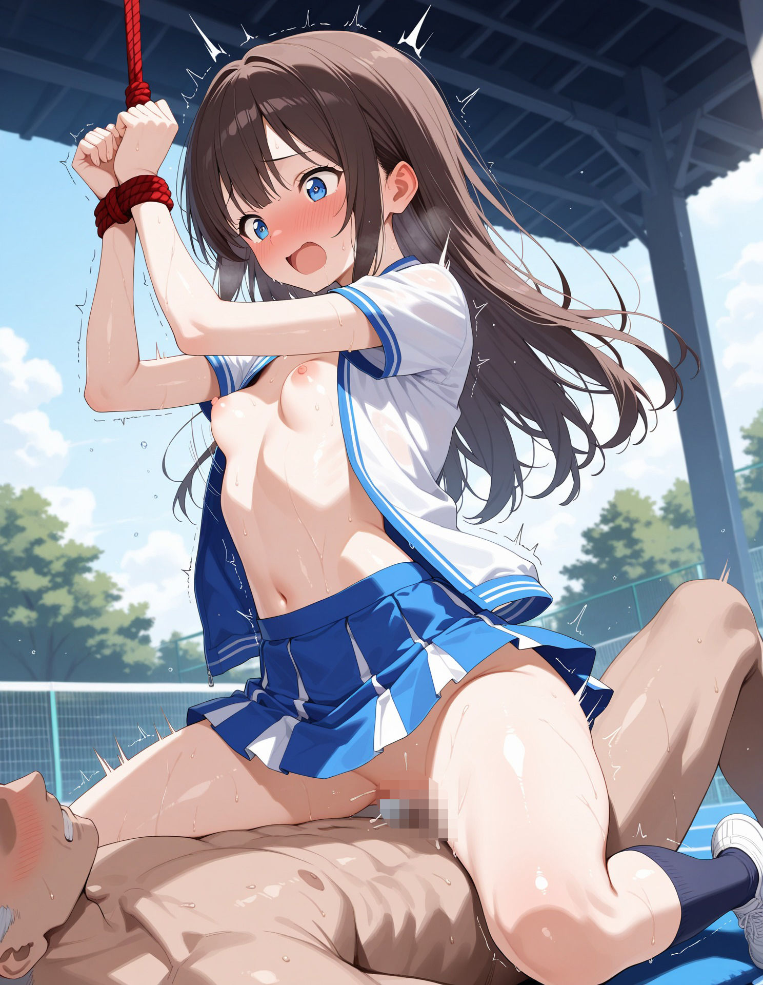 サンプル画像4:チア少女にいたずらしてみる(生はむ少女) [d_569665]