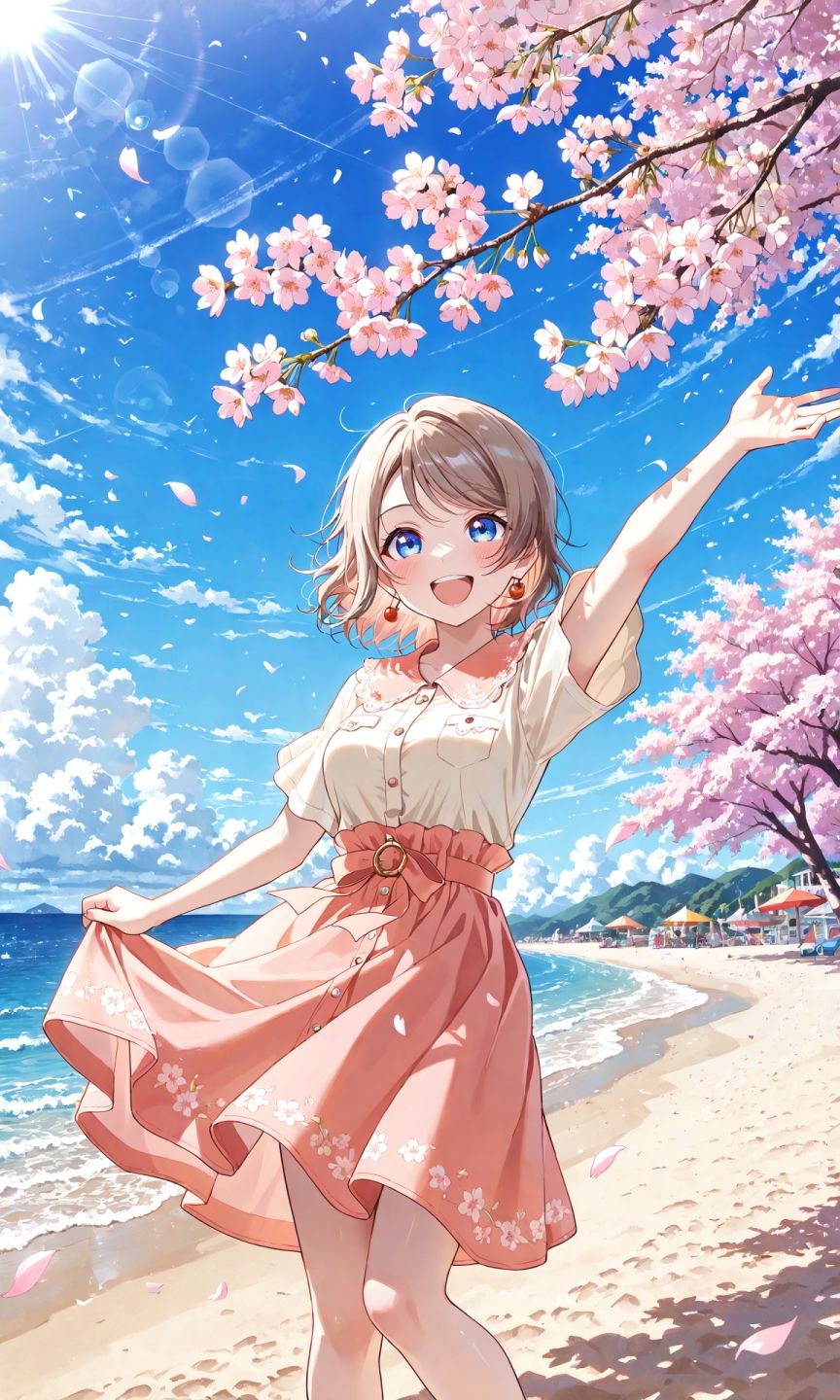 サンプル画像1:渡辺曜ちゃんの写真集vol.2〜春の晴れた昼の海編〜(ゆるふわ研究所) [d_569820]