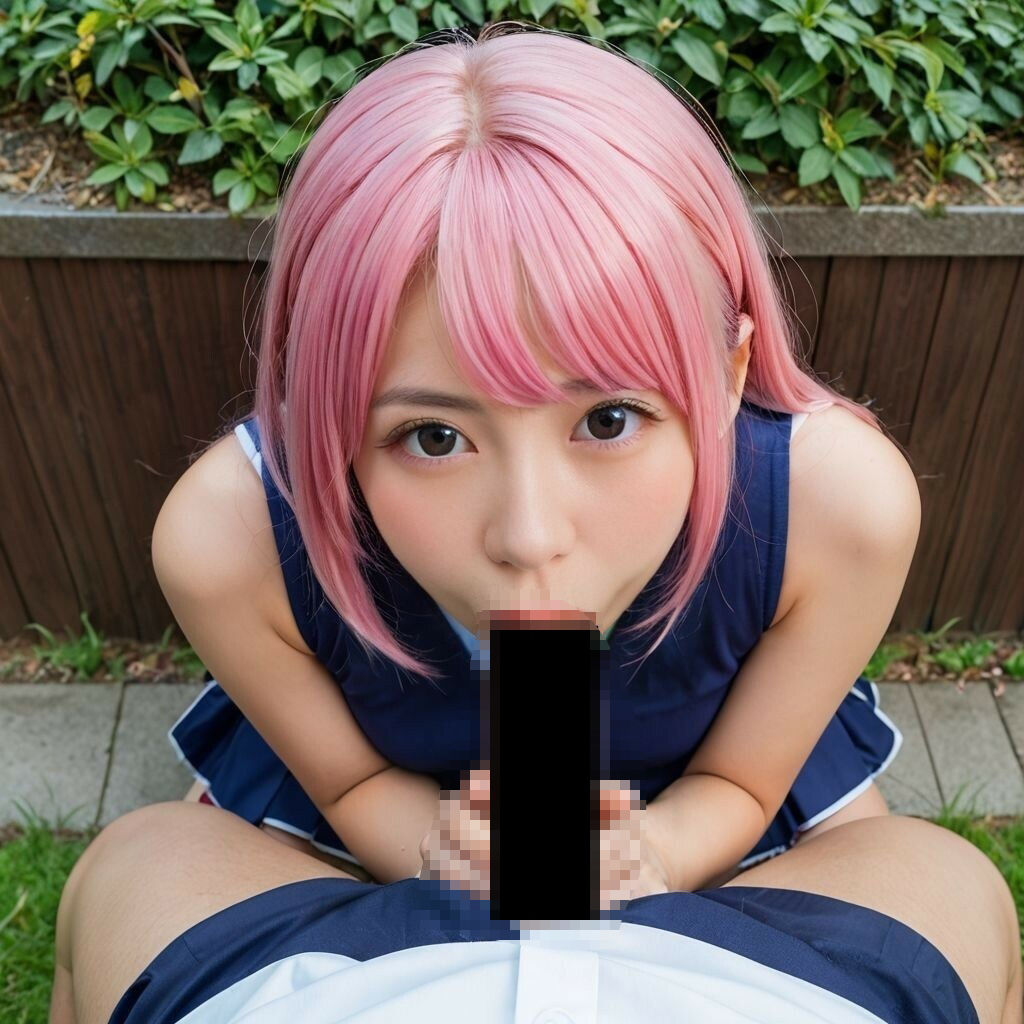 サンプル画像1:JKのフェラ＆バック〜人影のない場所で(AI美エロ) [d_569865]