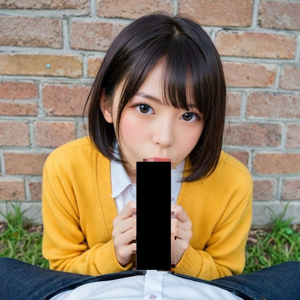 サンプル画像2:JKのフェラ＆バック〜人影のない場所で(AI美エロ) [d_569865]