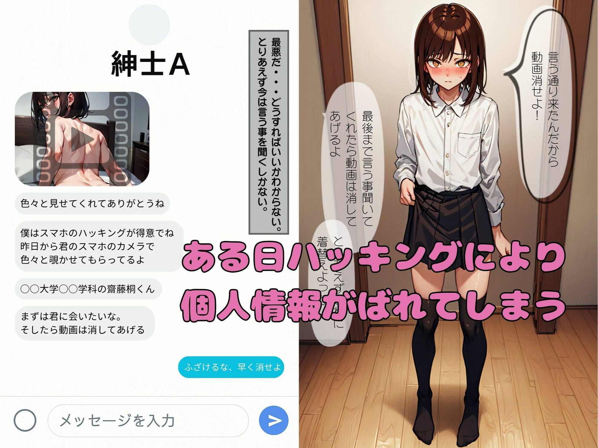 サンプル画像3:女装してネカマチャットしてたら特定＆調教された話(スパイスキッド) [d_569876]