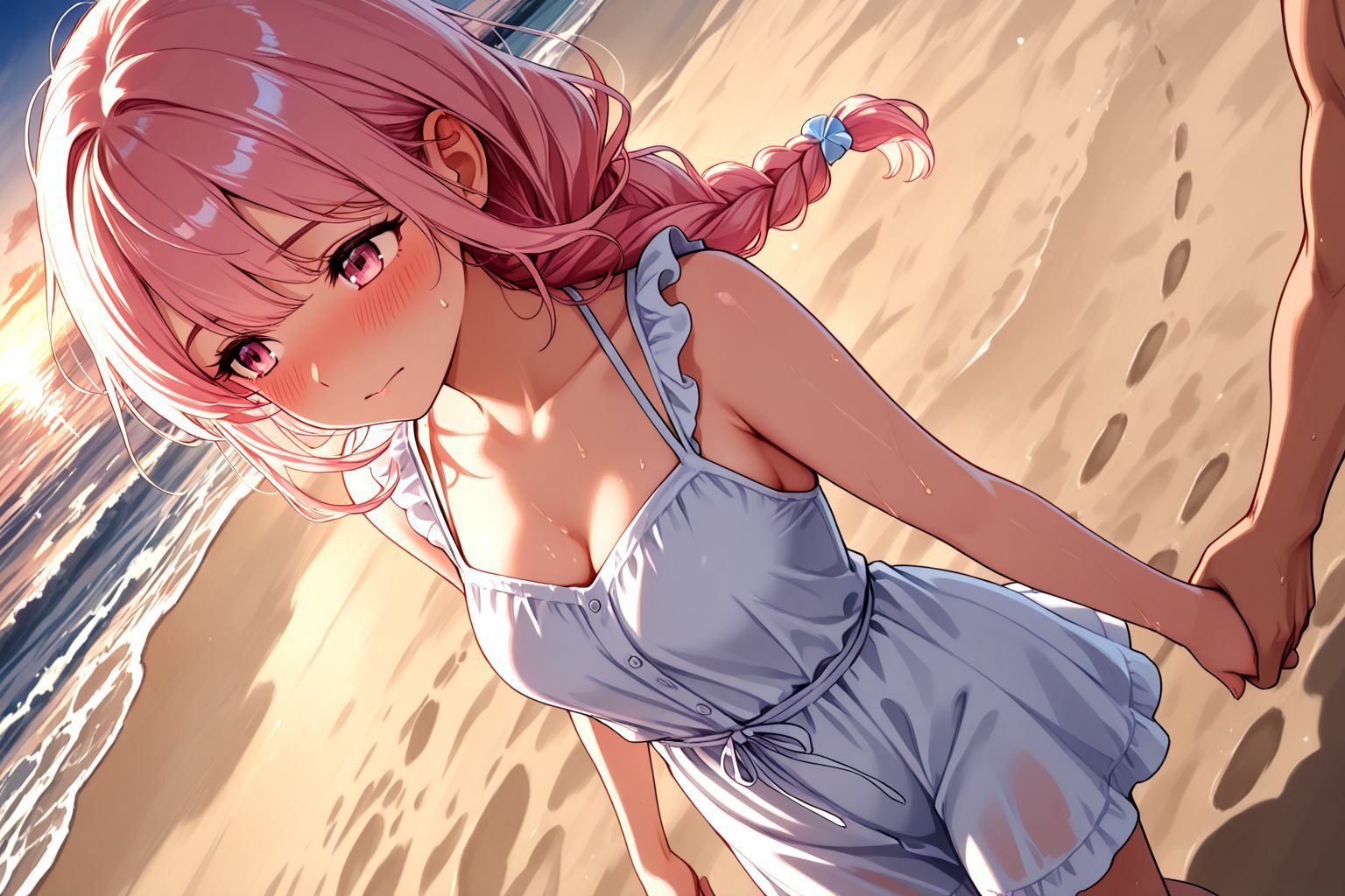 サンプル画像1:ミックスガールズコレクション  美少女ビキニな女の娘と海辺でイチャイチャセックス(えちえち) [d_570002]