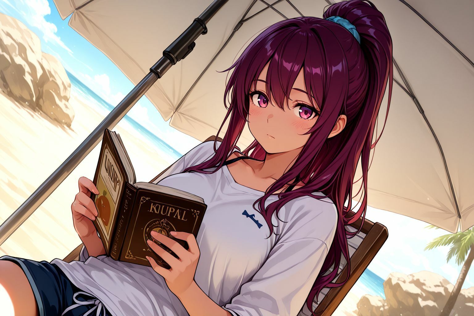 サンプル画像3:ミックスガールズコレクション  美少女ビキニな女の娘と海辺でイチャイチャセックス(えちえち) [d_570002]