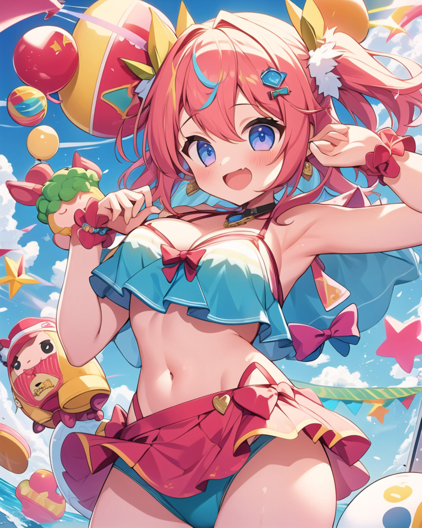 サンプル画像2:プレミアム  アイドル達のビーチで大運動会  画像集354枚(プレミアムとうもころし) [d_570065]