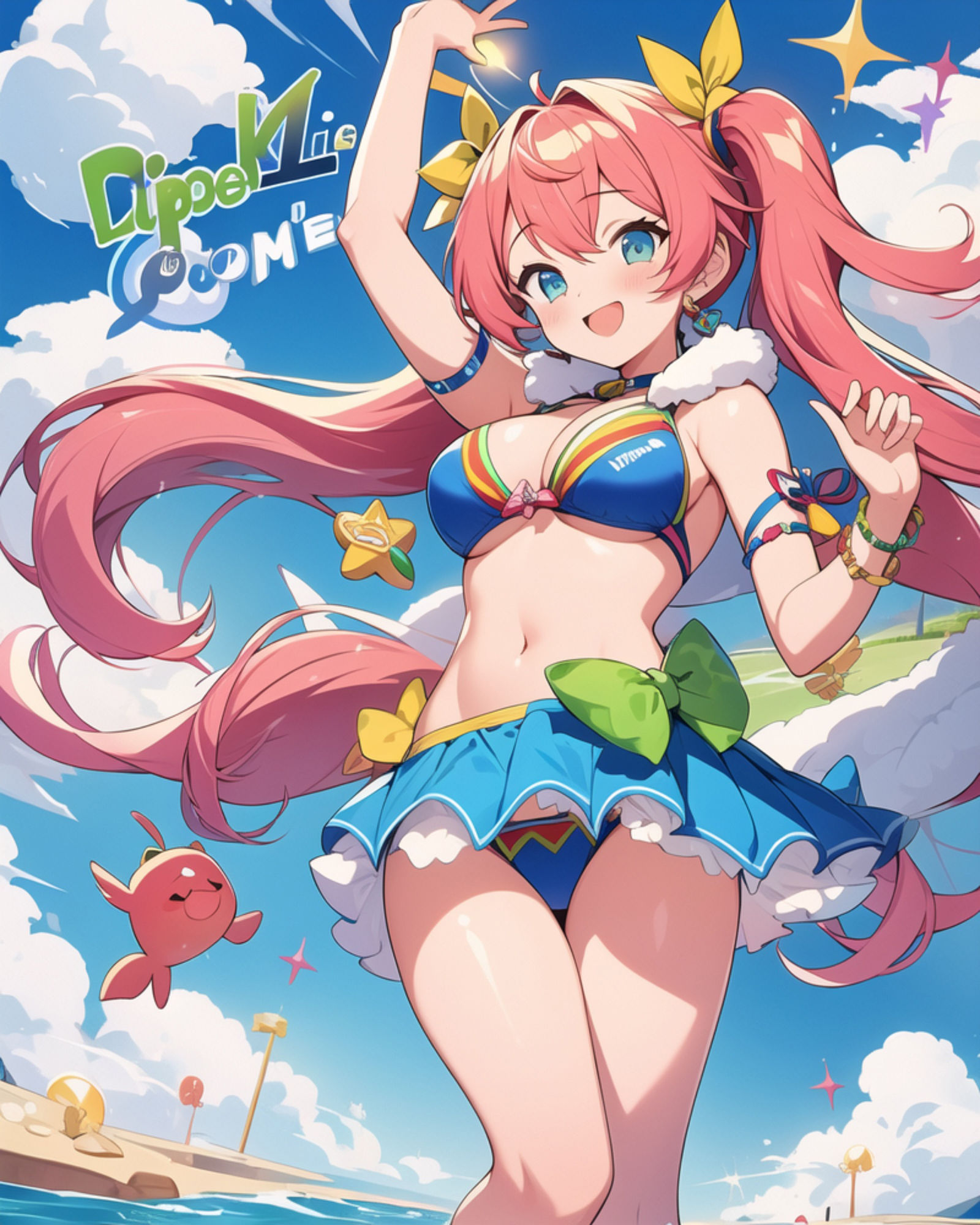 サンプル画像3:プレミアム  アイドル達のビーチで大運動会  画像集354枚(プレミアムとうもころし) [d_570065]