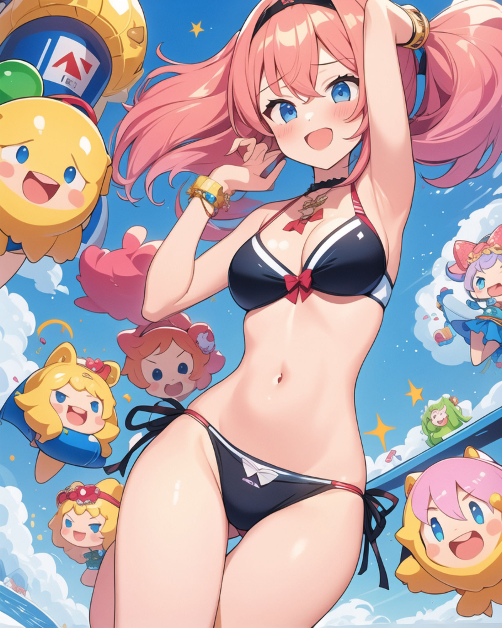 サンプル画像4:プレミアム  アイドル達のビーチで大運動会  画像集354枚(プレミアムとうもころし) [d_570065]