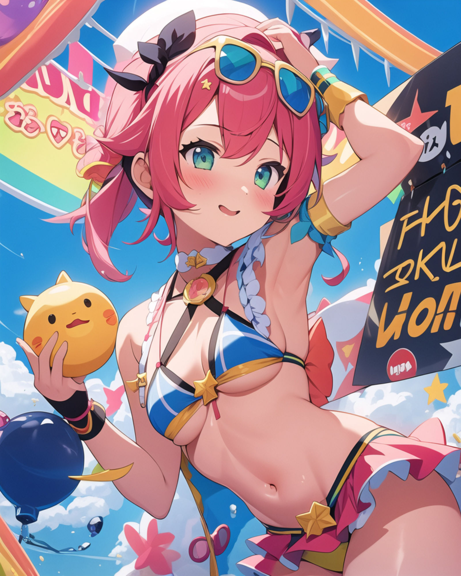 サンプル画像6:プレミアム  アイドル達のビーチで大運動会  画像集354枚(プレミアムとうもころし) [d_570065]