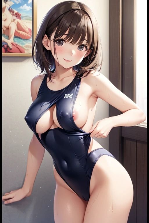 『ぬれた瞳、灼けた肌。』AIグラビア・真夏の記憶編 画像1