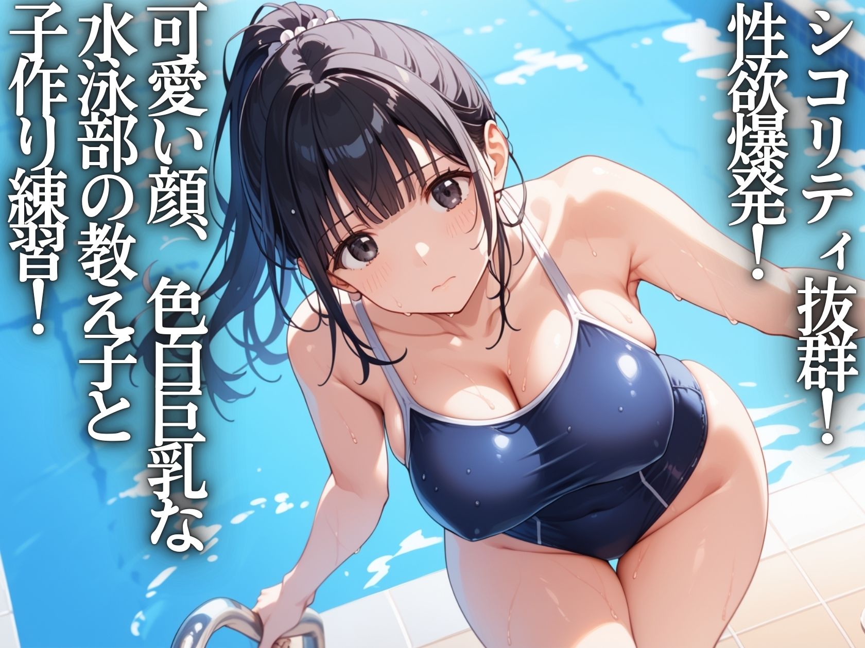 陵●学園〜教え子の激カワ水泳部JKを孕ませ種付け特訓 画像1
