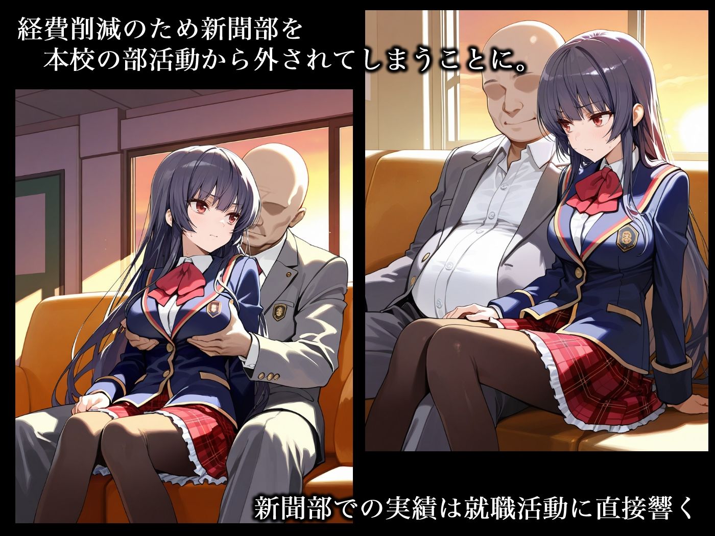 サンプル画像1:神〇坂砂夜  新聞部存続性接待(ぱれっとAI) [d_570355]