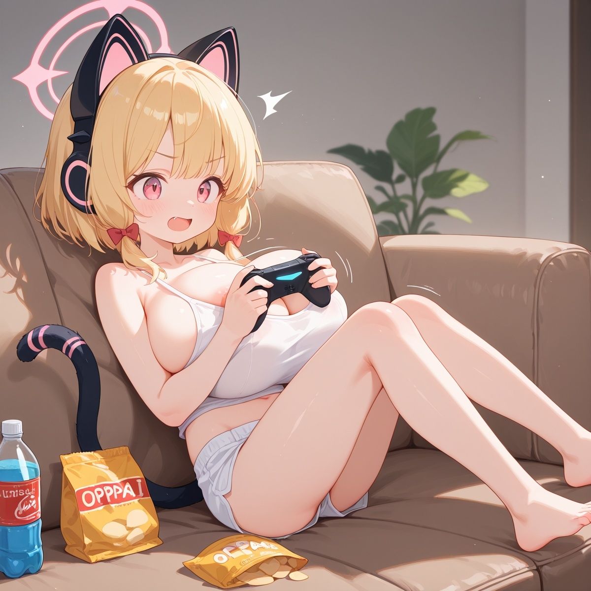 ミニ巨乳になった才〇モモイと同棲性活 ろりきょぱーく エロ画像6