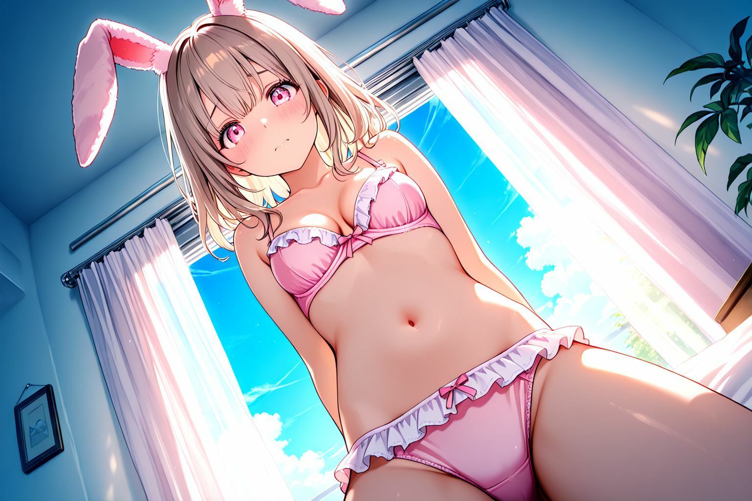 サンプル画像4:ミックスガールズコレクション  美少女バニーガールとイチャイチャセックス(えちえち) [d_570441]