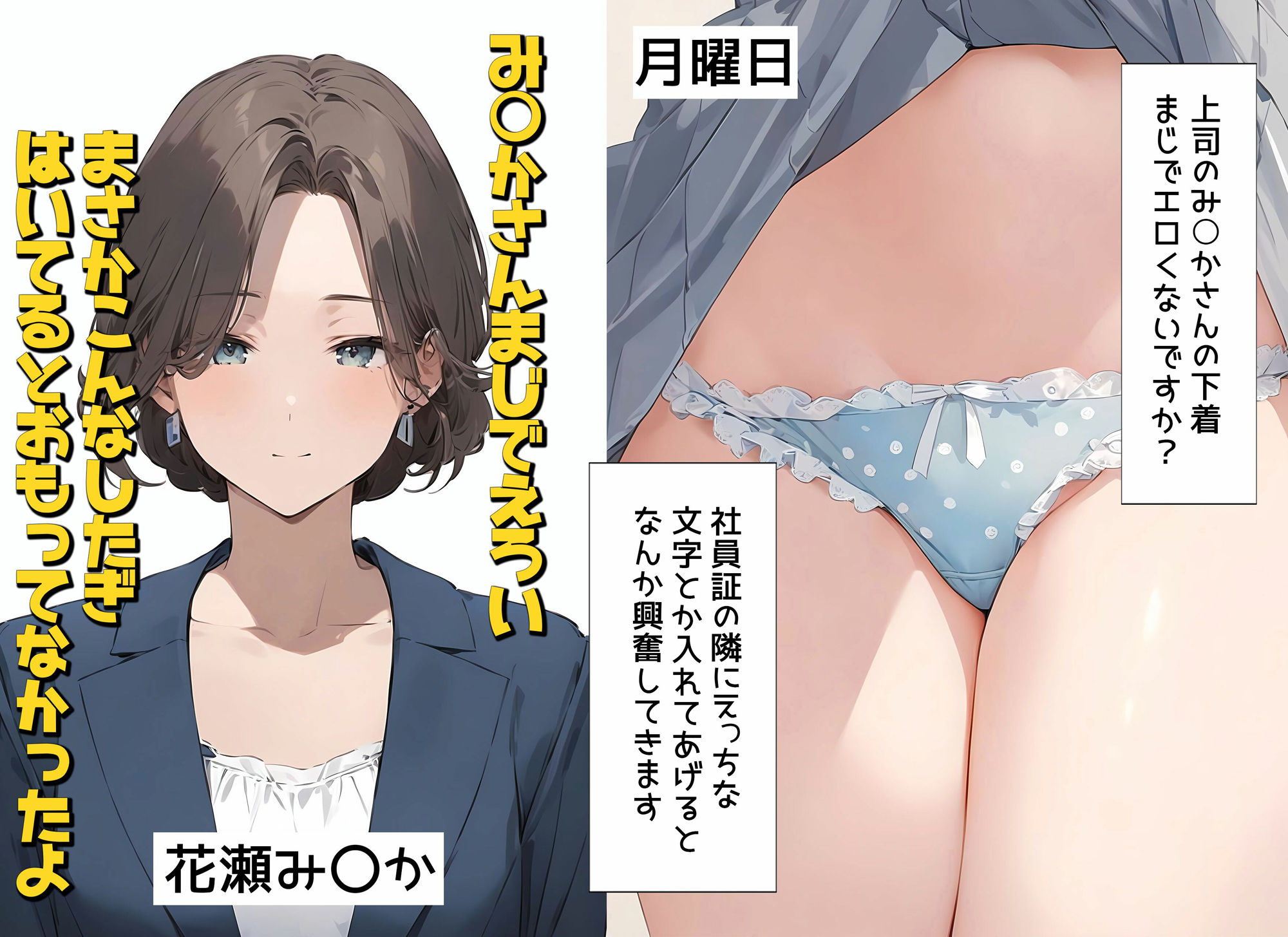 サンプル画像2:僕は職場で一緒に働く女子社員全員の下着が見たい4  社員証と生パンティが好き編(日替わりさん) [d_570481]