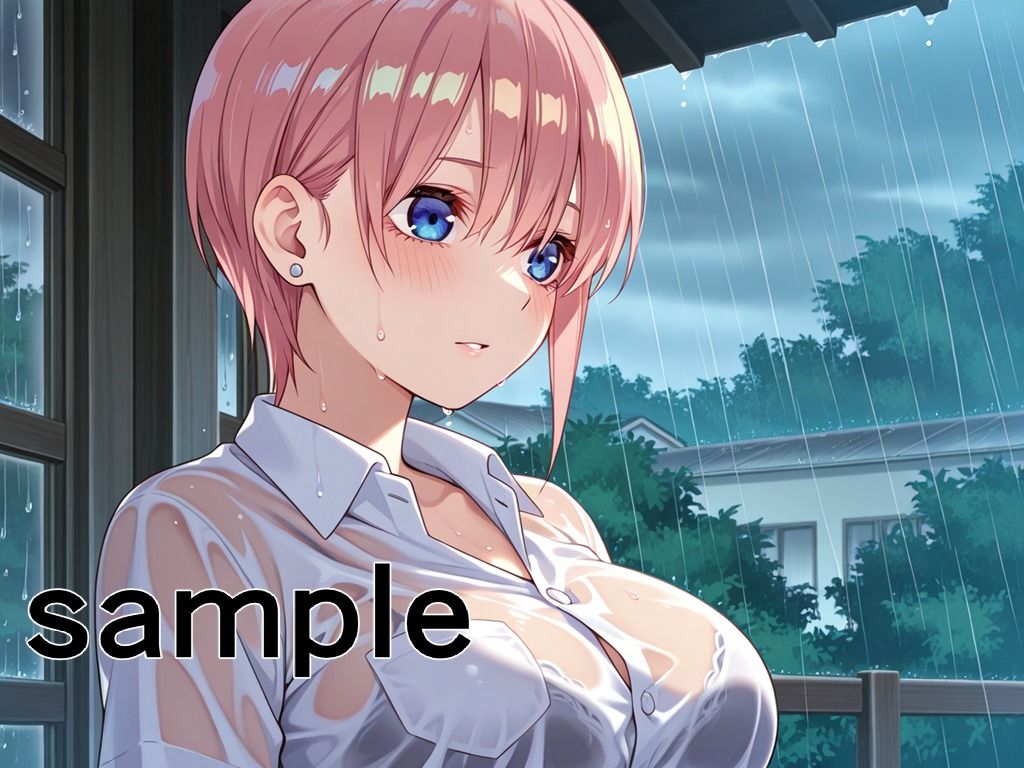 サンプル画像1:雨天出没！ 女子校生レ◯プマン 〜五等分の花嫁編〜(黒川やしき) [d_570574]