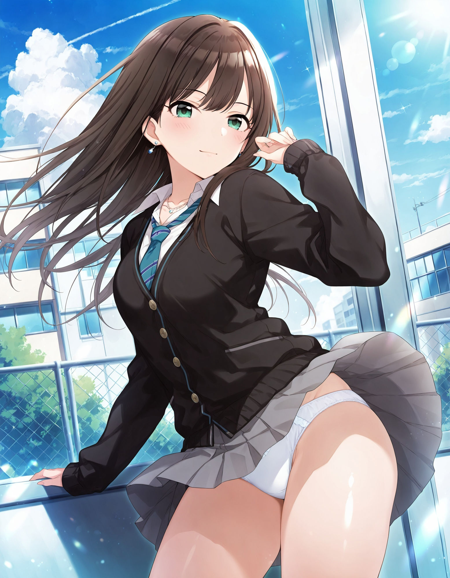 渋〇凛のパンチラ〜制服編〜 画像2